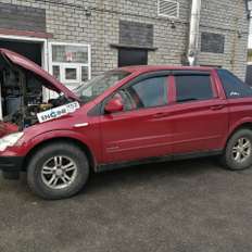 Ssang Yong Actyon Sports проходит водородную очистку двигателя