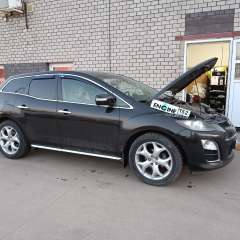 Mazda CX 7 на водородной очистке двигателя в компании ВОДОРОДОФФ (ранее Водород+ НН) Mazda CX 7 проходит водородную очистку двигателя