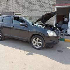 Nissan Qashqai на водородной очистке двигателя в компании ВОДОРОДОФФ (ранее Водород+ НН) Nissan Qashqai проходит водородную очистку двигателя