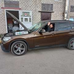 BMW X1 на водородной очистке двигателя в компании ВОДОРОДОФФ (ранее Водород+ НН) BMW X1 проходит водородную очистку двигателя