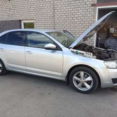 Skoda Octavia на водородной очистке двигателя в компании ВОДОРОДОФФ (ранее Водород+ НН) Skoda Octavia проходит водородную очистку двигателя