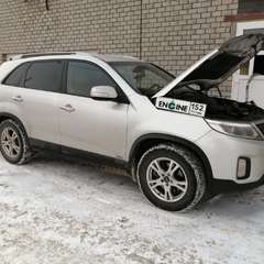 Kia Sorento на водородной очистке двигателя в компании ВОДОРОДОФФ (ранее Водород+ НН) Kia Sorento проходит водородную очистку двигателя