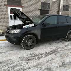Volkswagen Touareg на водородной очистке двигателя в компании ВОДОРОДОФФ (ранее Водород+ НН) Volkswagen Touareg проходит водородную очистку двигателя