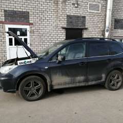 Subaru Forester на водородной очистке двигателя в компании ВОДОРОДОФФ (ранее Водород+ НН) Subaru Forester проходит водородную очистку двигателя