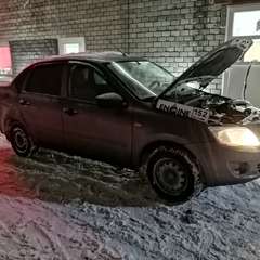 Lada Granta на водородной очистке двигателя в компании ВОДОРОДОФФ (ранее Водород+ НН) Lada Granta проходит водородную очистку двигателя