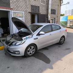 Kia Rio на водородной очистке двигателя в компании ВОДОРОДОФФ (ранее Водород+ НН) Kia Rio проходит водородную очистку двигателя