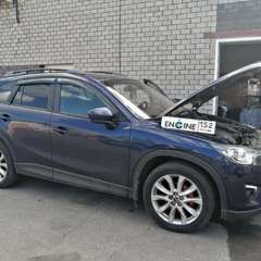 Mazda CX5 на водородной очистке двигателя в компании ВОДОРОДОФФ (ранее Водород+ НН) Mazda CX5 проходит водородную очистку двигателя