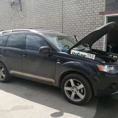 Mitsubishi Outlander на водородной очистке двигателя в компании ВОДОРОДОФФ (ранее Водород+ НН) Mitsubishi Outlander проходит водородную очистку двигателя