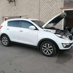 Kia Sportage на водородной очистке двигателя в компании ВОДОРОДОФФ (ранее Водород+ НН) Kia Sportage проходит водородную очистку двигателя