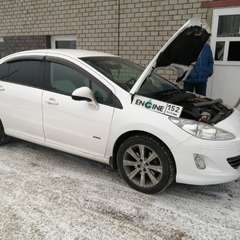 Peugeot 408 на водородной очистке двигателя в компании ВОДОРОДОФФ (ранее Водород+ НН) Peugeot 408 проходит водородную очистку двигателя