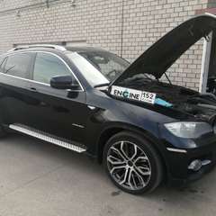 BMW X6 на водородной очистке двигателя в компании ВОДОРОДОФФ (ранее Водород+ НН) BMW X6 проходит водородную очистку двигателя