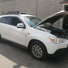 Mitsubishi ASX на водородной очистке двигателя в компании ВОДОРОДОФФ (ранее Водород+ НН) Mitsubishi ASX проходит водородную очистку двигателя