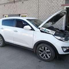Kia Sportage на водородной очистке двигателя в компании ВОДОРОДОФФ (ранее Водород+ НН) Kia Sportage проходит водородную очистку двигателя
