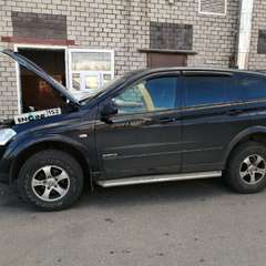 SsangYong Kyron на водородной очистке двигателя в компании ВОДОРОДОФФ (ранее Водород+ НН) SsangYong Kyron проходит водородную очистку двигателя