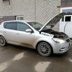 Kia Ceed на водородной очистке двигателя в компании ВОДОРОДОФФ (ранее Водород+ НН) Kia Ceed проходит водородную очистку двигателя