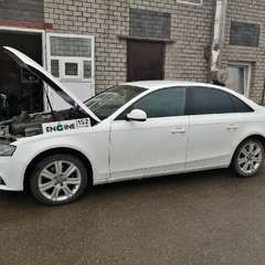 Audi A4 на водородной очистке двигателя в компании ВОДОРОДОФФ (ранее Водород+ НН) Audi A4 проходит водородную очистку двигателя