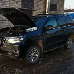 Toyota land Cruiser Prado проходит водородную очистку двигателя