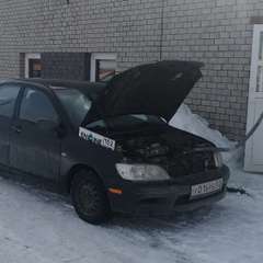 Mitsubishi Lancer на водородной очистке двигателя в компании ВОДОРОДОФФ (ранее Водород+ НН) Mitsubishi Lancer проходит водородную очистку двигателя