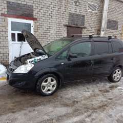 Opel Zafira на водородной очистке двигателя в компании ВОДОРОДОФФ (ранее Водород+ НН) Opel Zafira проходит водородную очистку двигателя