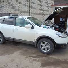 Nissan Qashqai на водородной очистке двигателя в компании ВОДОРОДОФФ (ранее Водород+ НН) Nissan Qashqai проходит водородную очистку двигателя